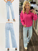 Holly Mid-Rise Light-Wash Straight Denim