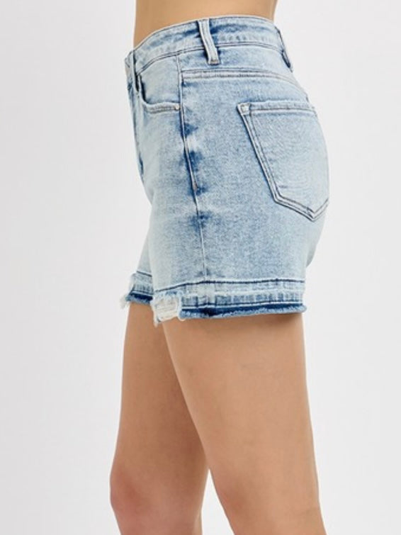 Opal Light Wash Shorts