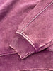 Cam Mineral Wash 1/4 Zip - Berry
