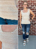 Vaeda Crochet Tank - Mocha