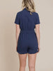 Lauren Tied Romper-Navy