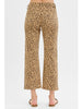 Steph Mid-Rise Straight Ankle Denim - Leopard