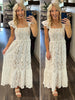 Lennon Lace Ruffle Shoulder Dress