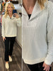 Kelsie Collared Knit Sweatshirt