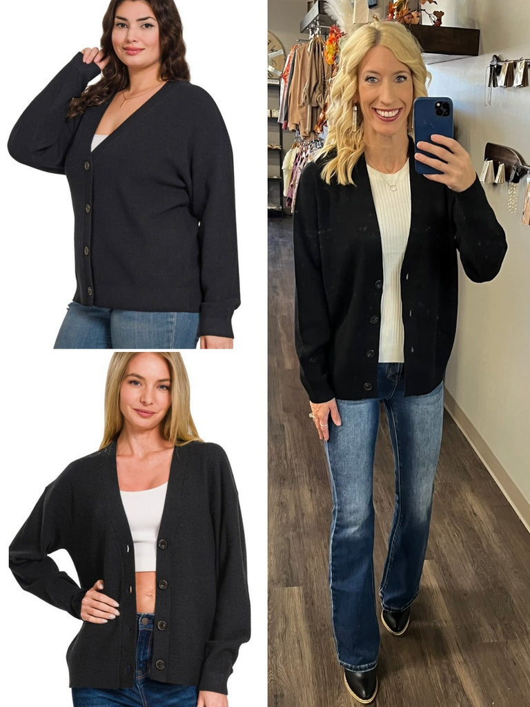 Corinne Knit Cardi - Black