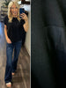 Tess Ribbed Pocket Tee - Black