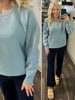 Julianne Perfect Scuba Crewneck - Pale Blue