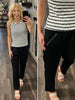 Kelly Side Zipper Trouser Pant - Black