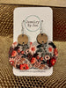 Jen Earrings - Embroidered Floral