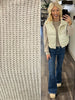 Kinsley Chenille Waffle Knit Sweater - Sand