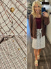 Jerry Plaid Skirt with Tie
