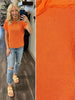 Hallie Ribbed TShirt - Orange