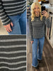 Trisha Ribbed Knit - Charcoal