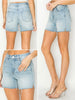 Monica High-Rise Cut Hem Shorts