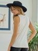 Sonya Heart On My Pocket Tank - Ivory