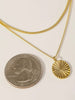 Sunburst Double Chain Necklace