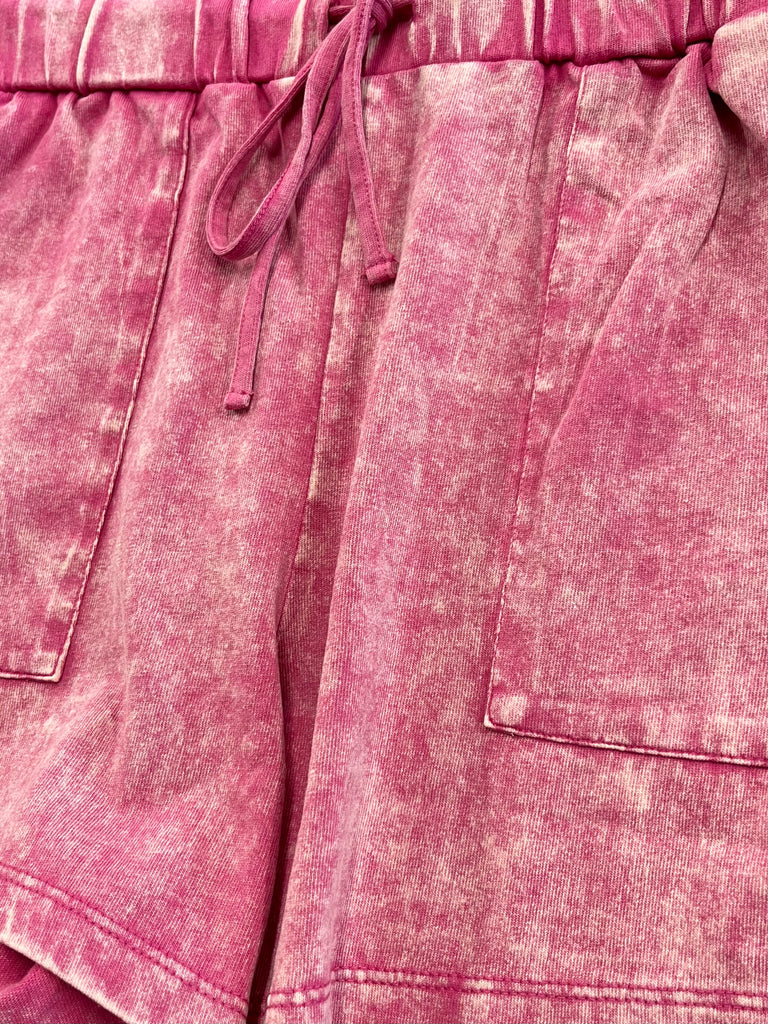 Jules Vintage Tee and Short Set - Pink
