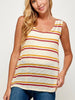Burgundy & Gold Knit Tank