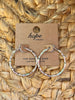 Kendall Hoop Earrings - Silver