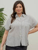 Trish Striped Button-Up - PLUS