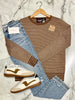 Torrin Striped So-Soft Sweater - Mocha/Latte