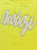 Okoboji Neon Yellow Glam Crewneck