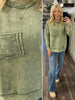 Sara Mineral-Wash Long Sleeve - Olive
