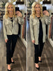 Liv Metallic Button Up Blouse