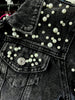 Giselle Pearl Jean Jacket - Black