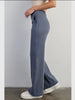 Amber Wide Leg Stretch Pant - Blue