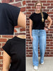 Aspen Cap Sleeve - Black