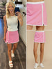 Mae Skort - Pink/White