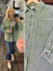 Ellie Sage Distressed Denim Shacket