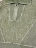 Chelsie Pullover - Acid Wash Sage