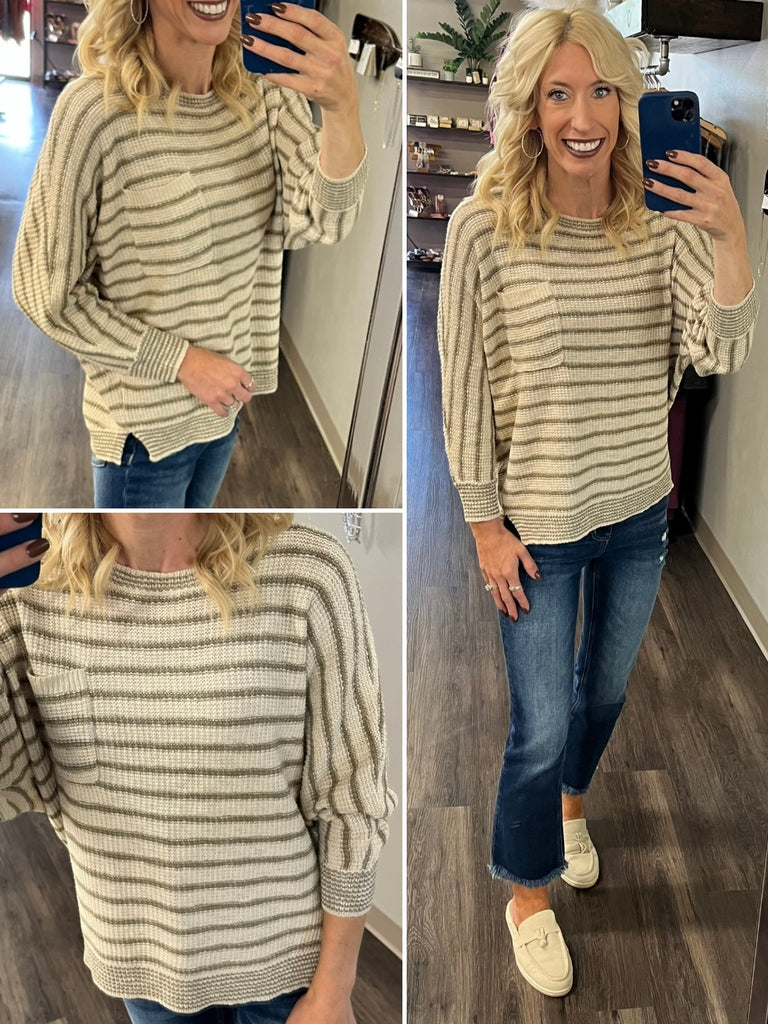 Carrie Knit Dolman Sleeve Sweater