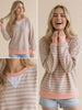 Jennie Oversized Crewneck - Peach