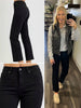 Michelle Black Straight Crops