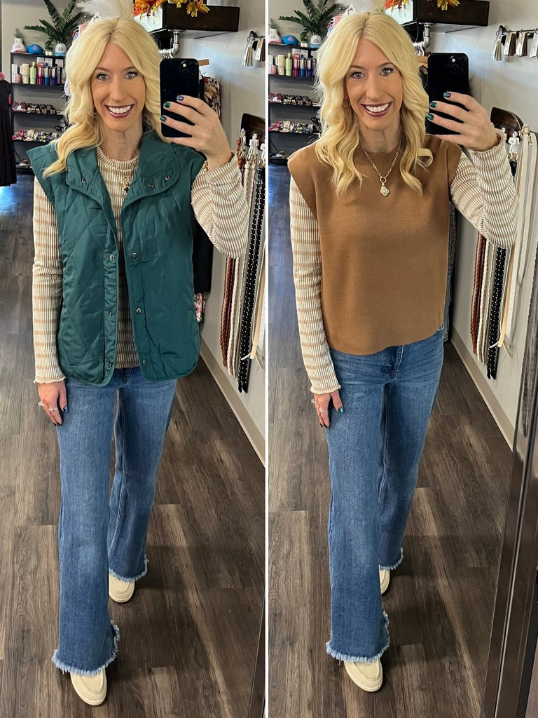 Trisha Ribbed Knit - Taupe