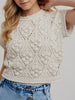 Rachel Short Sleeve Knit Sweater