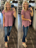 Elodie Knitted Top - Dusty Mauve