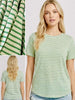 Alexa Striped Tee - Green