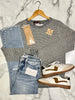 Torrin Striped So-Soft Sweater - Gray/Latte