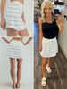 Jo Modal Skort - Ivory/Black