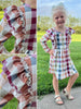 Blake Plaid Ruffle Dress - Kids