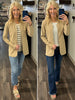 Abby Notch Collar Blazer - Taupe
