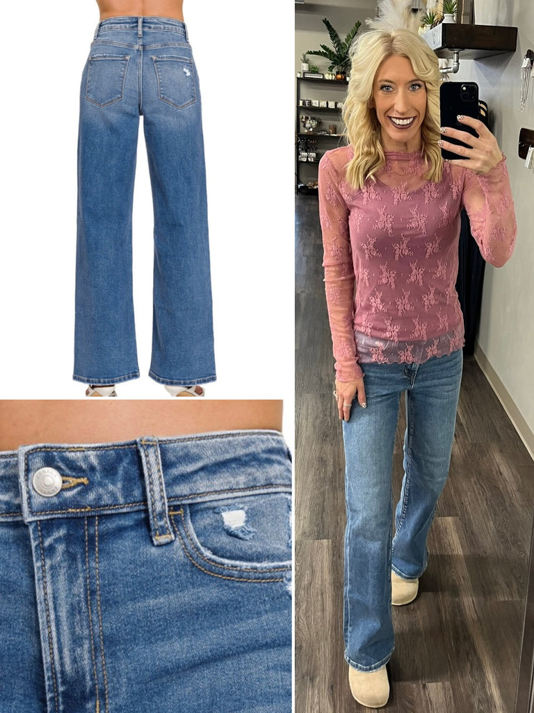 Jennie High-Rise Straight Leg Denim