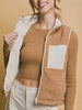 Holli Reversible Sherpa Vest - Camel