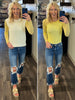 Darcie Mesh Top - Yellow