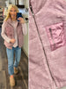 Shelly Accent Pocket Vest - Iris