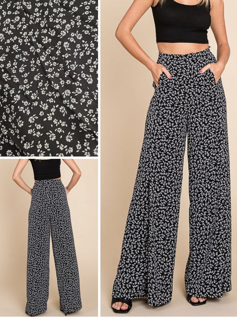 Paula Floral Flare Pants